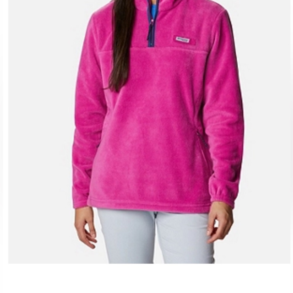 Columbia Half Zip Fleece. Size L